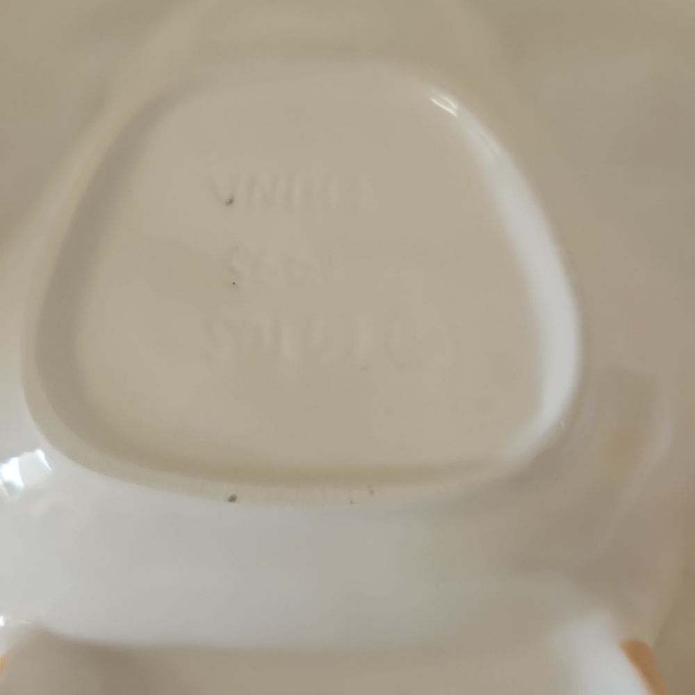 Set of 6 Ice-Cream Bowls / Dishes Stackable Ceramic Lotus 1995 Vintage - Picture 13 of 13